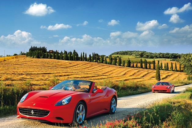 Driving Ferraris in Italy